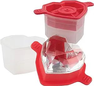Tovolo Faceted Heart Ice Molds (Set of 2) - Slow-Melting, Leak-Free, BPA-Free/Great for Whiskey, ... | Amazon (US)