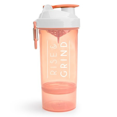 Rise & Grind Smartshake Shaker Bottle with Motivational Quote, Original2Go ONE 27 Ounce Protein Shak | Walmart (US)