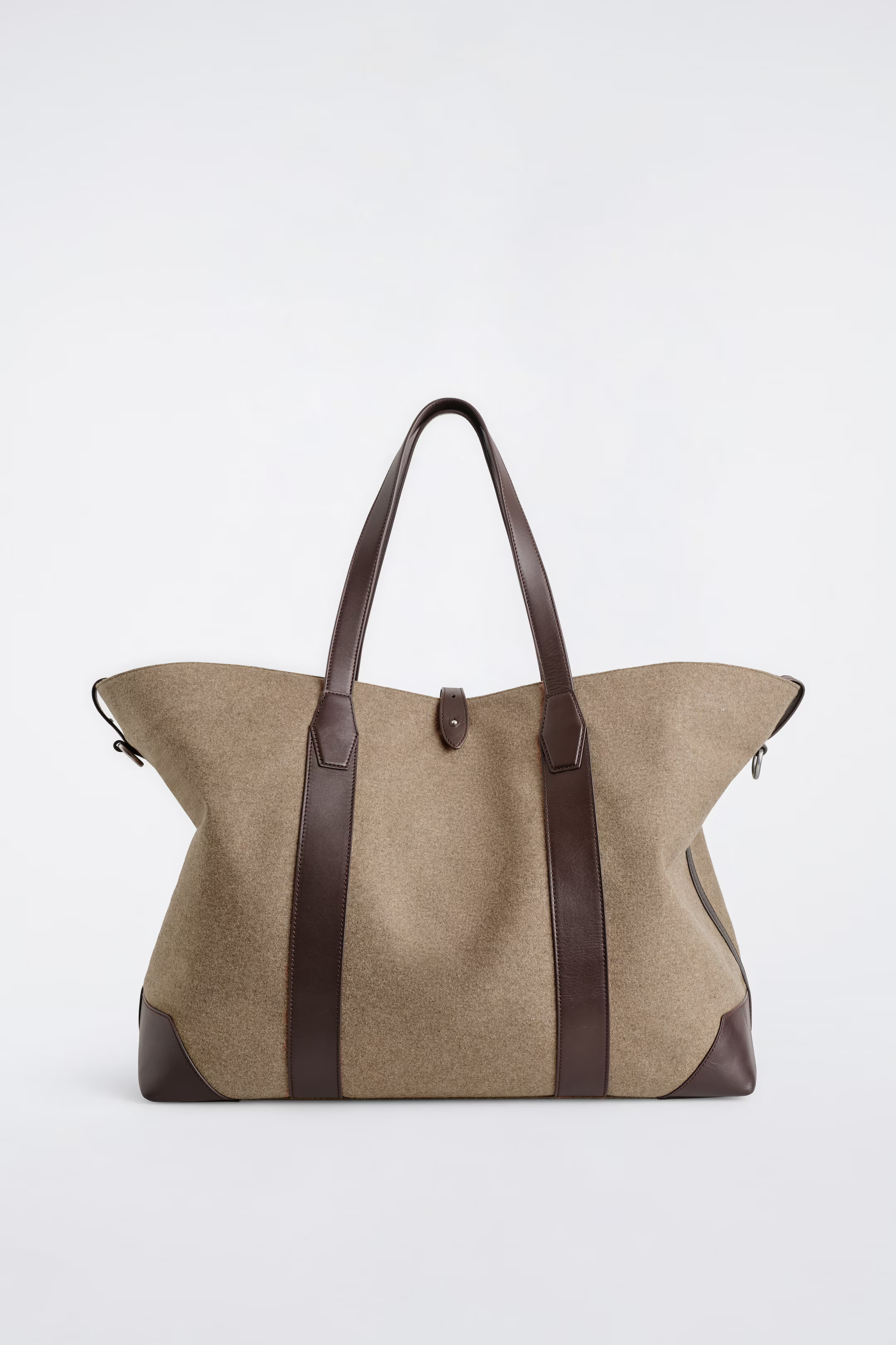 WEEKENDER OVERSIZED TOTE BAG - WOOL - BEIGE | COS US | COS (US)