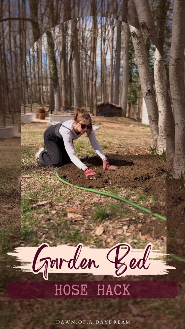 Did you know this hack ?? 👀

I use the hose trick for all my garden beds! If you struggle with getting your curves right look organic and natural, try using a hose

Extra tips:
• Step back often and view the shape from different angles before you start digging 
• Avoid perfectly even curves, slightly uneven lines look much more natural
• Use spray paint or flour to mark the outline once you’re happy with it

What do you think of the rock border ? Yes or no 😶🌱

............................................................................ 

Old house, big dreams and a girl with zero experience figuring it out as she goes! 
This isn’t an expert DIY account. It’s a “you’ve got this too” kind of space 🫶
Follow along and let’s learn together! 💗

🎥 Want more than the pretty before and after? Stories are the heart of the project , unfiltered + in-progress
💌 It’s official: our cozy corner of the internet is open! Swing by the website to find free tutorials and supplies.

............................................................................

#DIYHomeRenovation #BackyardTransformation #CreativeHomeProjects #GardenDesign #DIYLandscaping

DIY garden bed layout hack | how to create natural garden bed curves | backyard landscaping ideas for beginners | creative DIY outdoor renovation projects | easy garden design tips using a hose