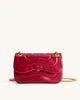 Tina Quilted Chain Crossbody - Claret | JW PEI US