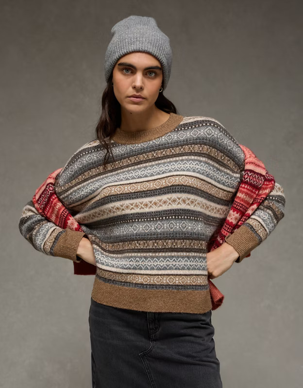 AE Whoa So Soft Classic Crew Neck Sweater | American Eagle Outfitters (US & CA)