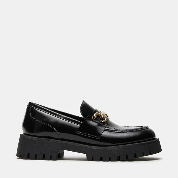 LANDO BLACK LEATHER | Steve Madden (Canada)