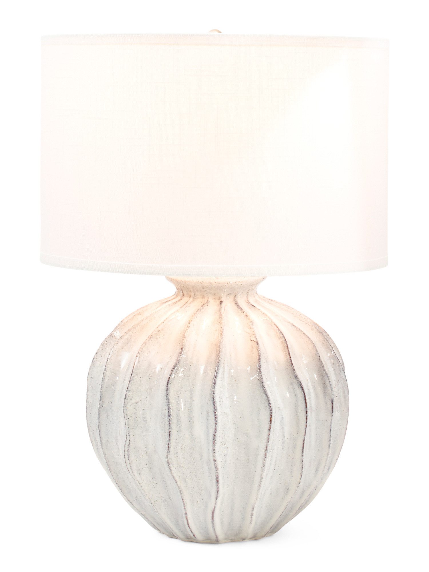 25in Ocean Wave Textured Table Lamp | TJ Maxx