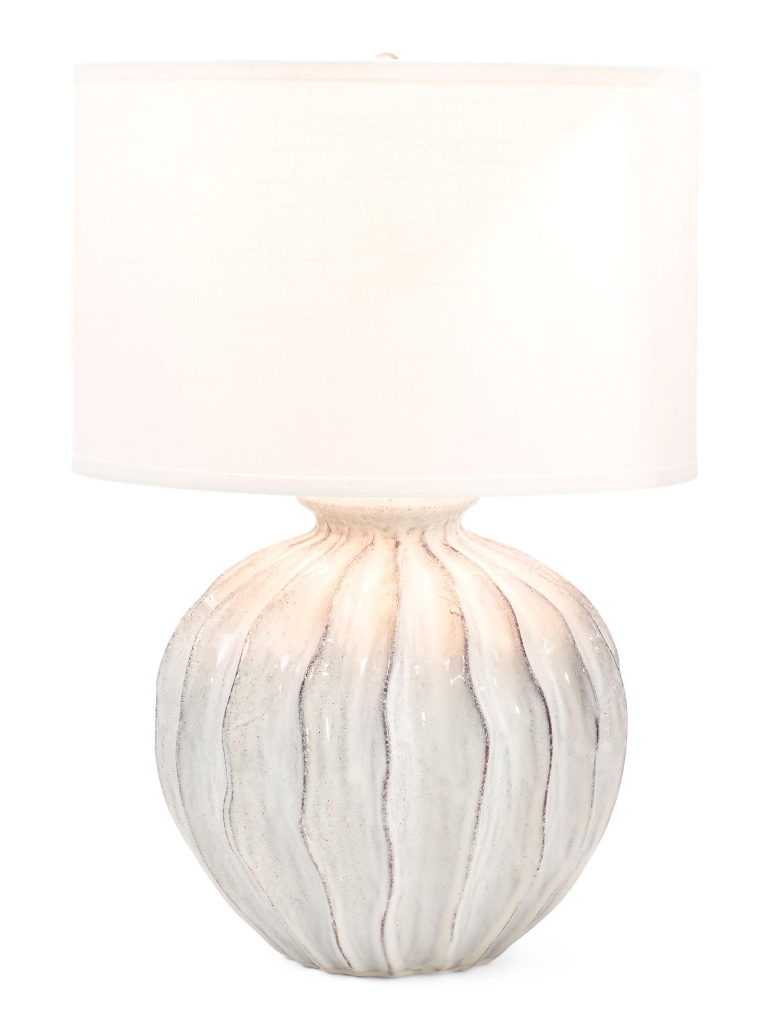 25in Ocean Wave Textured Table Lamp | TJ Maxx
