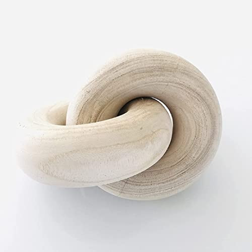 Rool Coffee Table Decor Book Shelf Decor Accents Home Decor Console Table Decor Items Living Room Wood Knot Decor Chain Link Decor Beige | Amazon (US)
