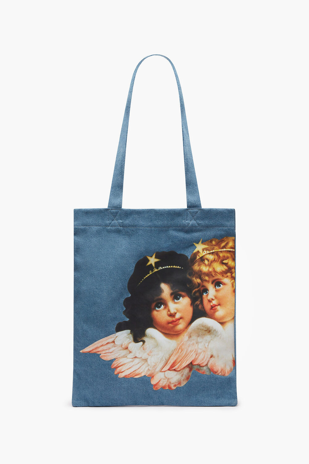 Angels Denim Tote Bag Blue | Fiorucci | Fiorucci