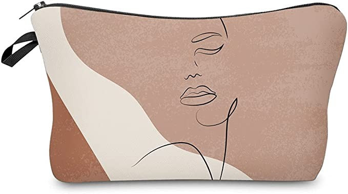 Makeup Case Small, Deanfun Cosmetic Zipper Bag Waterproof for Purse Mini, Women Cute Traveling Ac... | Amazon (US)