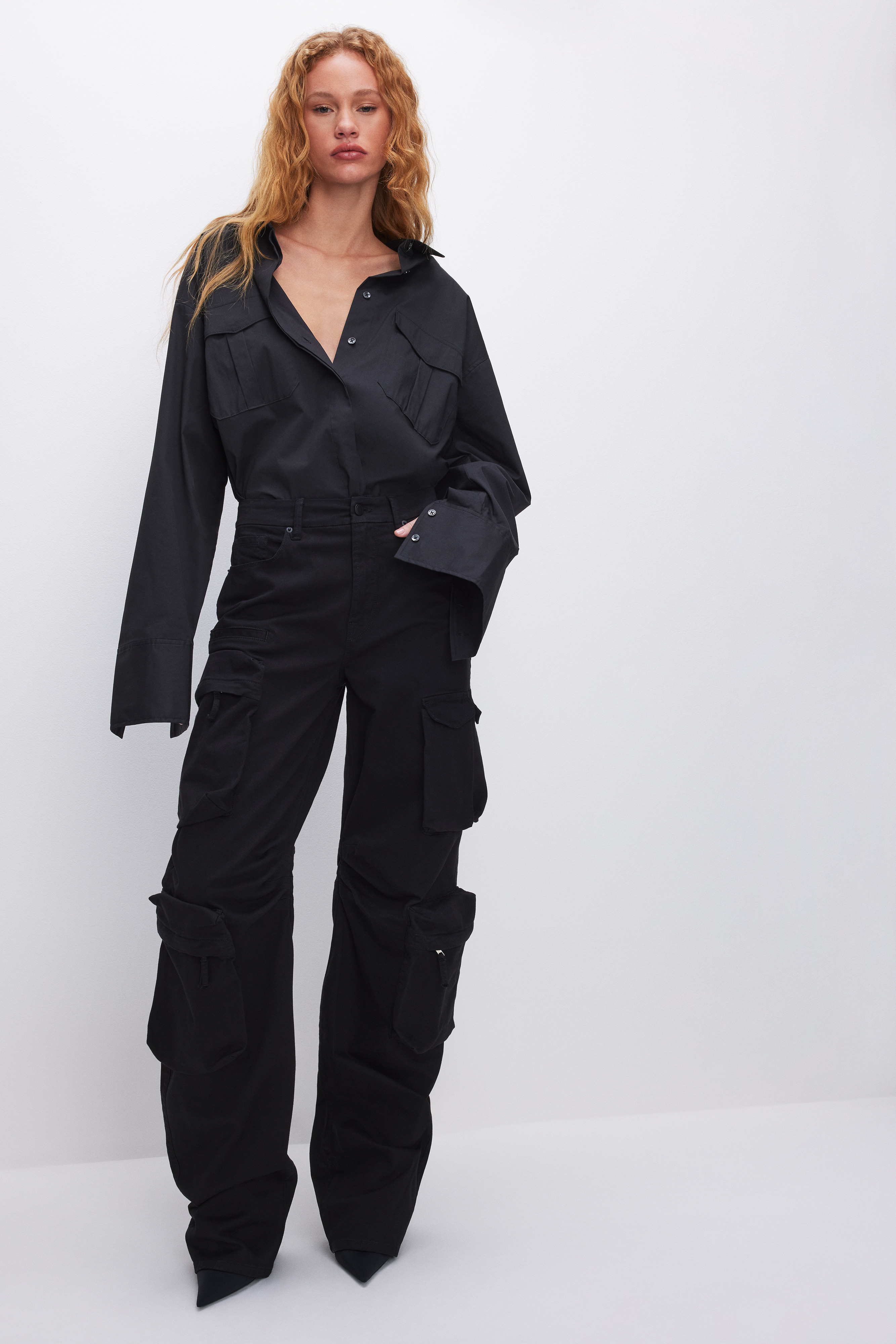 TWILL CARGO PANTS | Good American