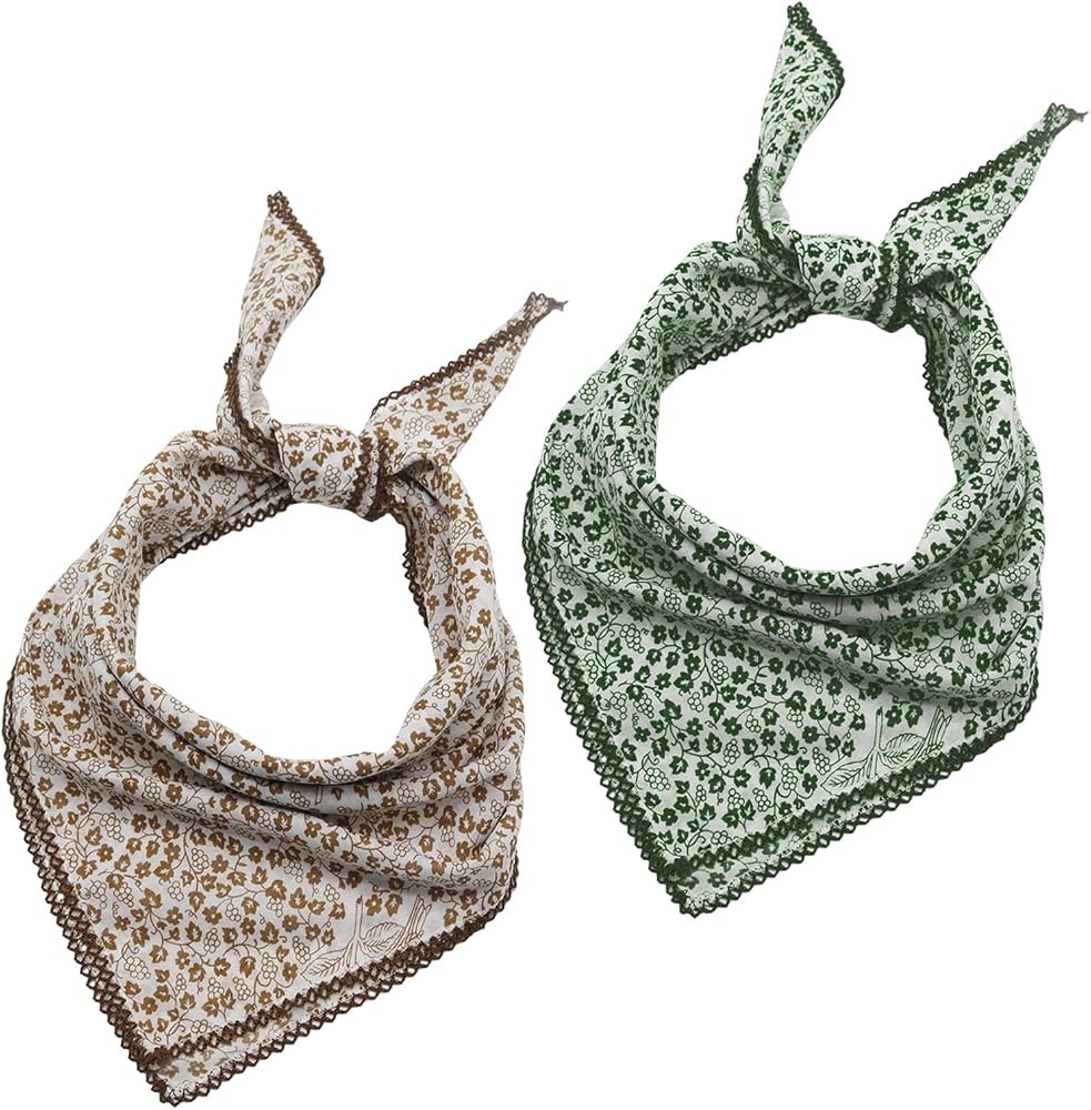 Cotton Hair Bandana for Women, Flower Head Scarf for Women's Hair | Amazon (US)