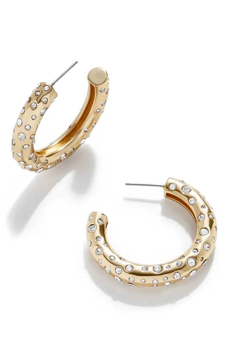 BaubleBar Matiyah Crystal Hoop Earrings | Nordstrom | Nordstrom