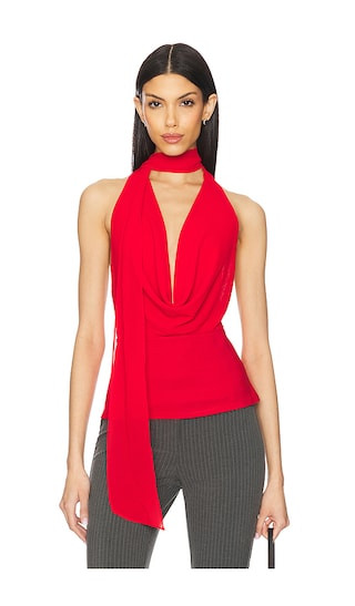 Kelly Halter Top in Red | Revolve Clothing (Global)