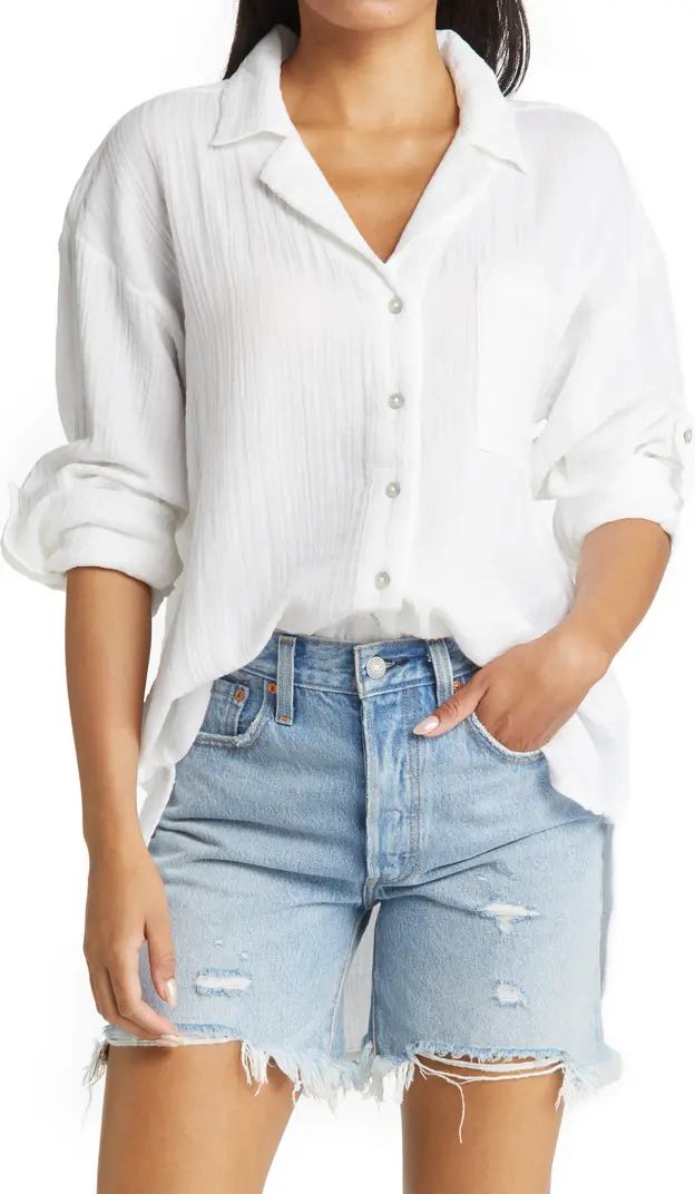 Premium Surf Button-Up Shirt | Nordstrom