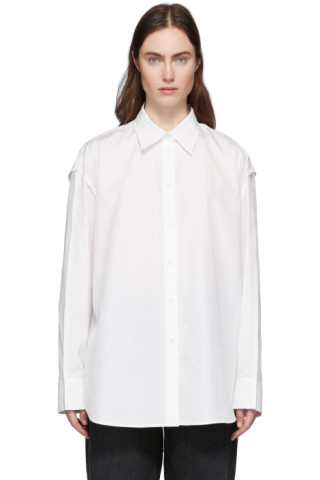 White Inverted Seams Shirt | SSENSE 