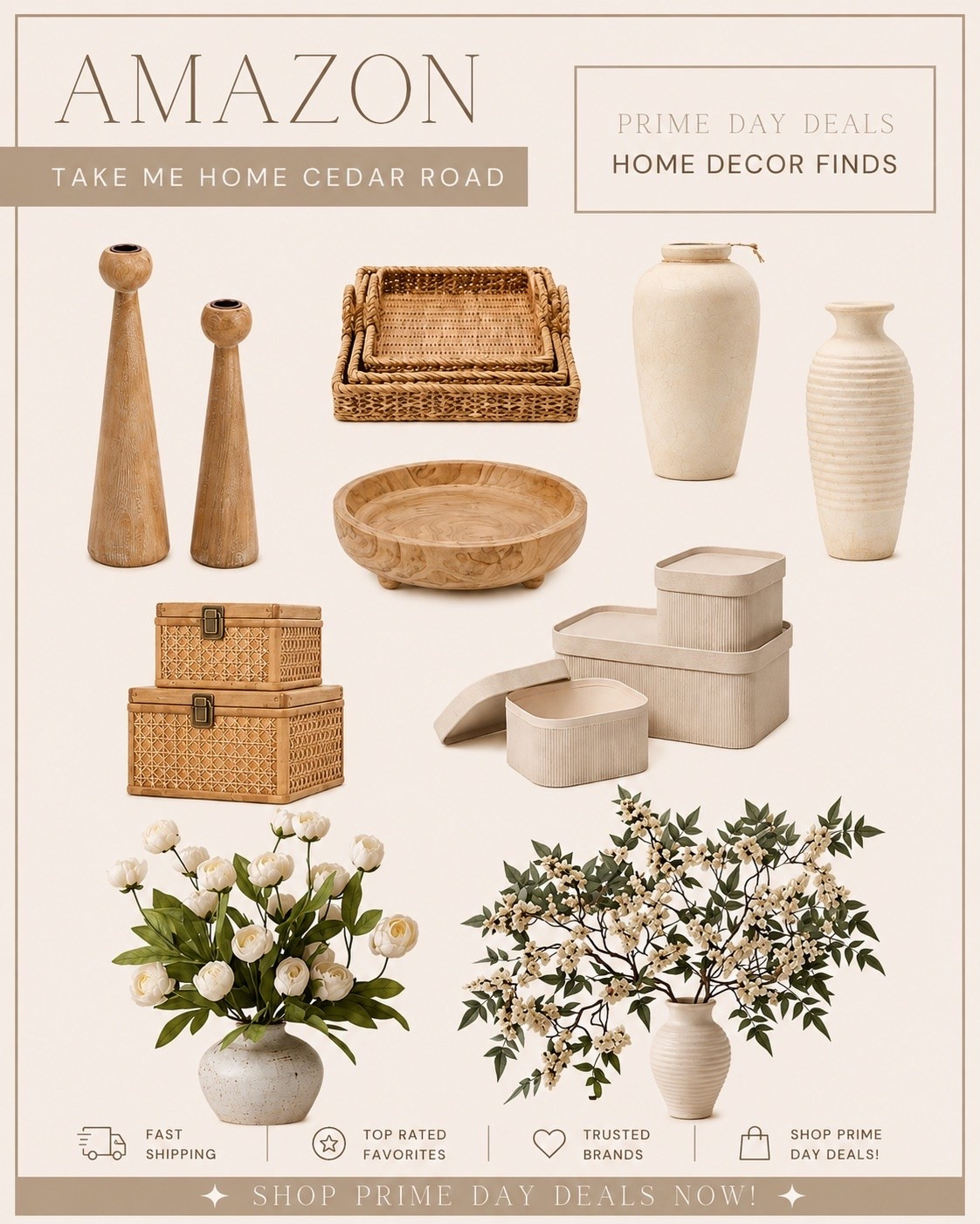 PRIME DAY DEALS! All of these decor finds are on sale and so beautiful!

Faux greenery faux floral vase candle holder decorative boxes, decorative tray home decor shelf decor table decor

#LTKHome #LTKSaleAlert