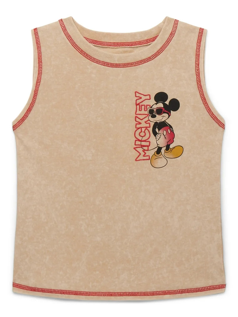 Mickey Mouse Toddler Boy Tank Top with Front and Back Graphics, Sizes 12M-5T | Walmart (US)