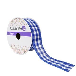 1.5" x 10yd. Wired Gingham Ribbon by Celebrate It™ | Michaels Stores