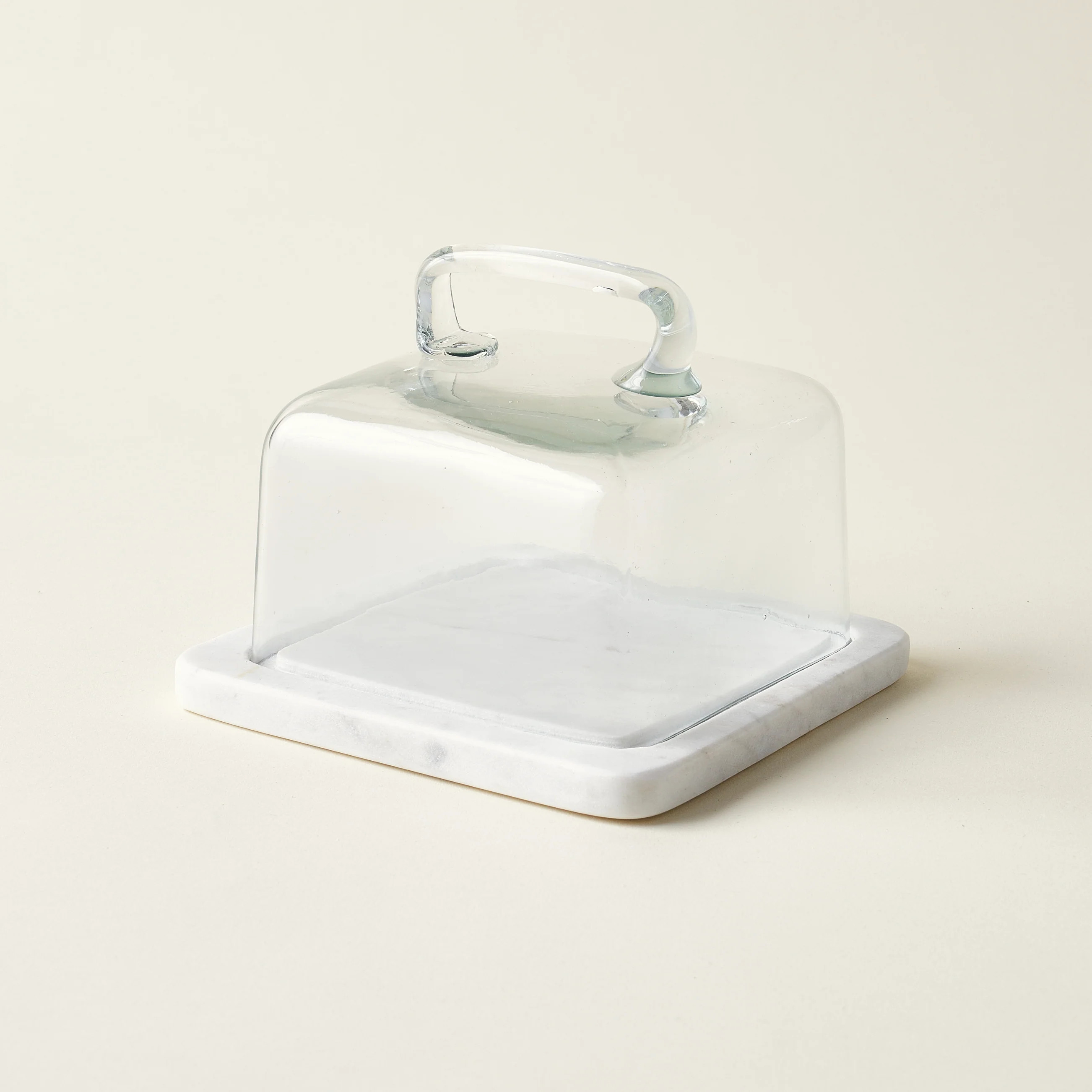 Glass Cloche with Marble Base | Kate Marker Home
