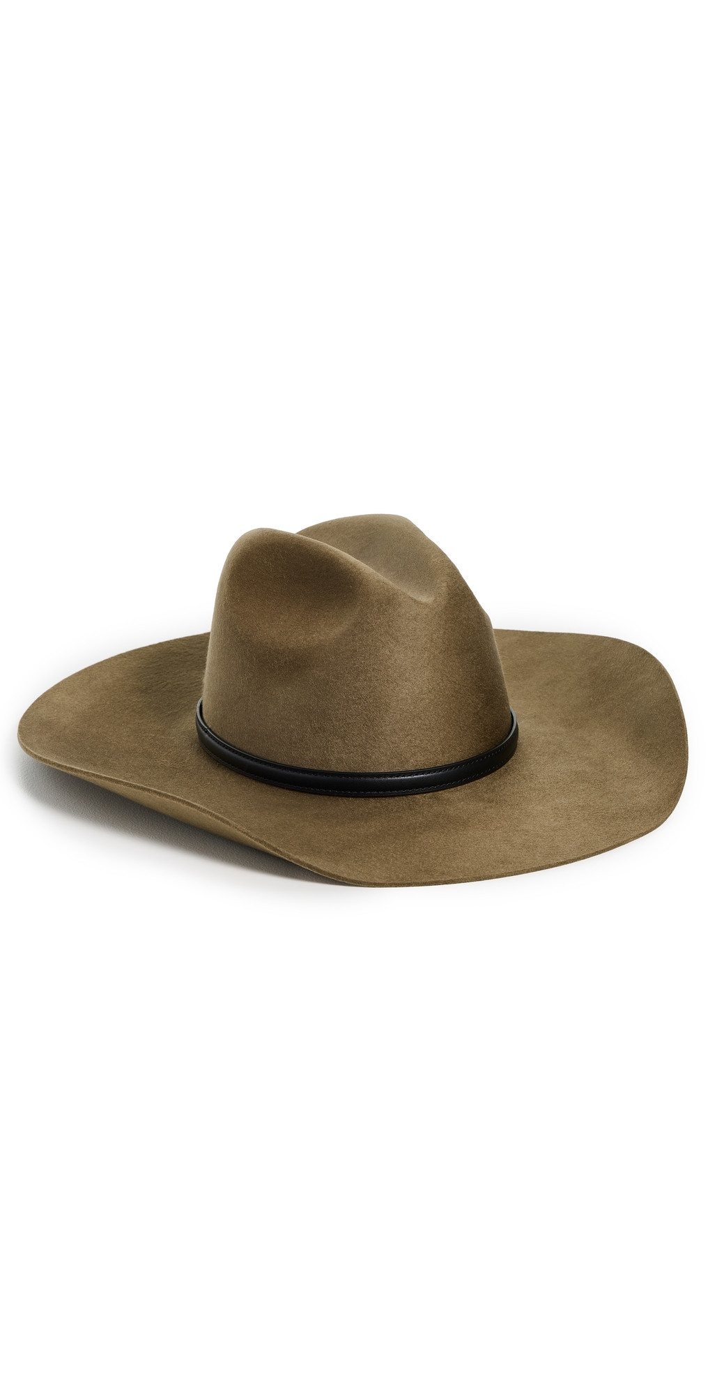 Janessa Leone Nash Stiffened Wool Fedora Camel L | Shopbop