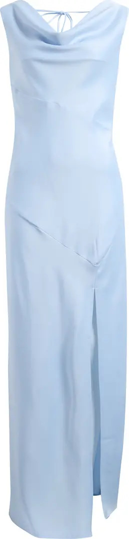 Lea Cowl Neck Satin Gown | Nordstrom