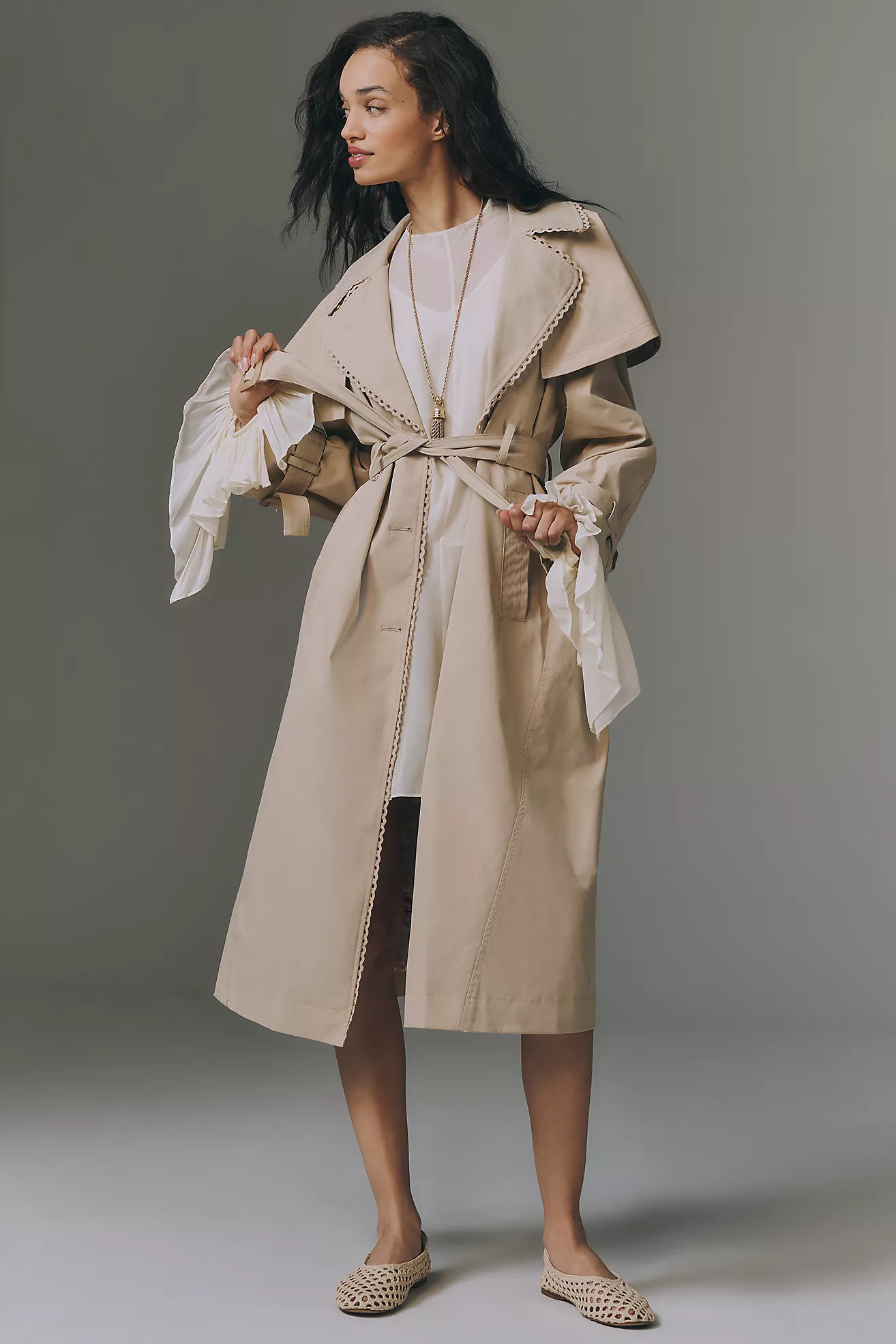 By Anthropologie Capelet Trench Coat | Anthropologie (US)