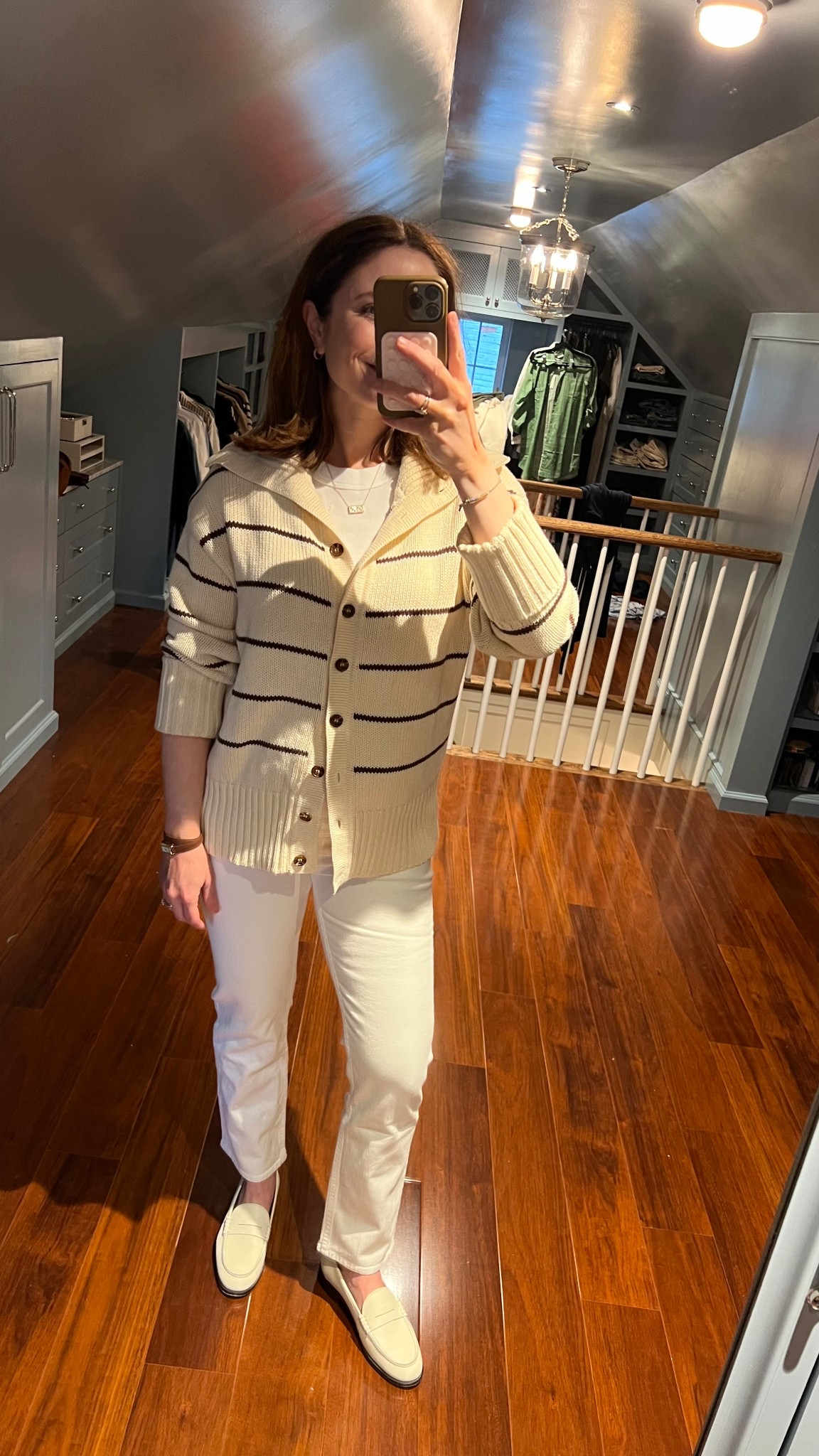 White maternity denim Abercrombie 
White loafers Koio

White jeans outfit
White denim outfit
Spring style 
Spring outfit idea 

#LTKShoeCrush #LTKStyleTip #LTKBump