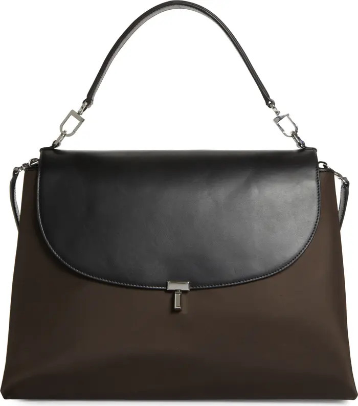 TOTEME T-Lock Mixed Media Satchel | Nordstrom | Nordstrom