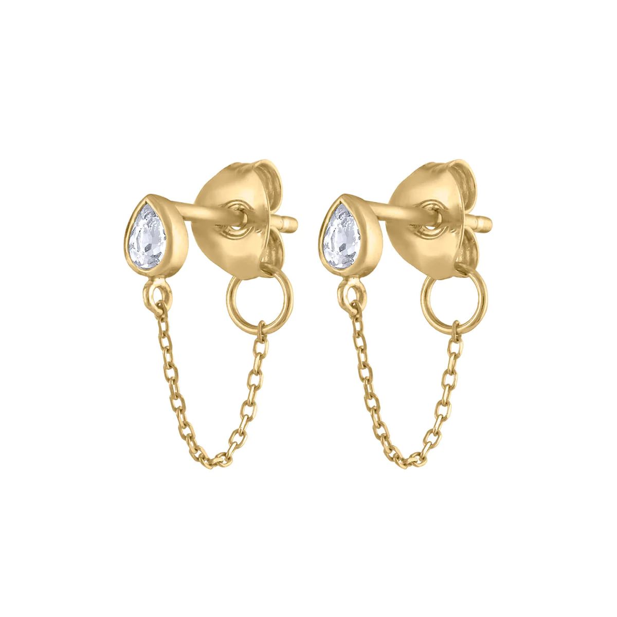Colette Earrings in 14k Gold | Maison Miru
