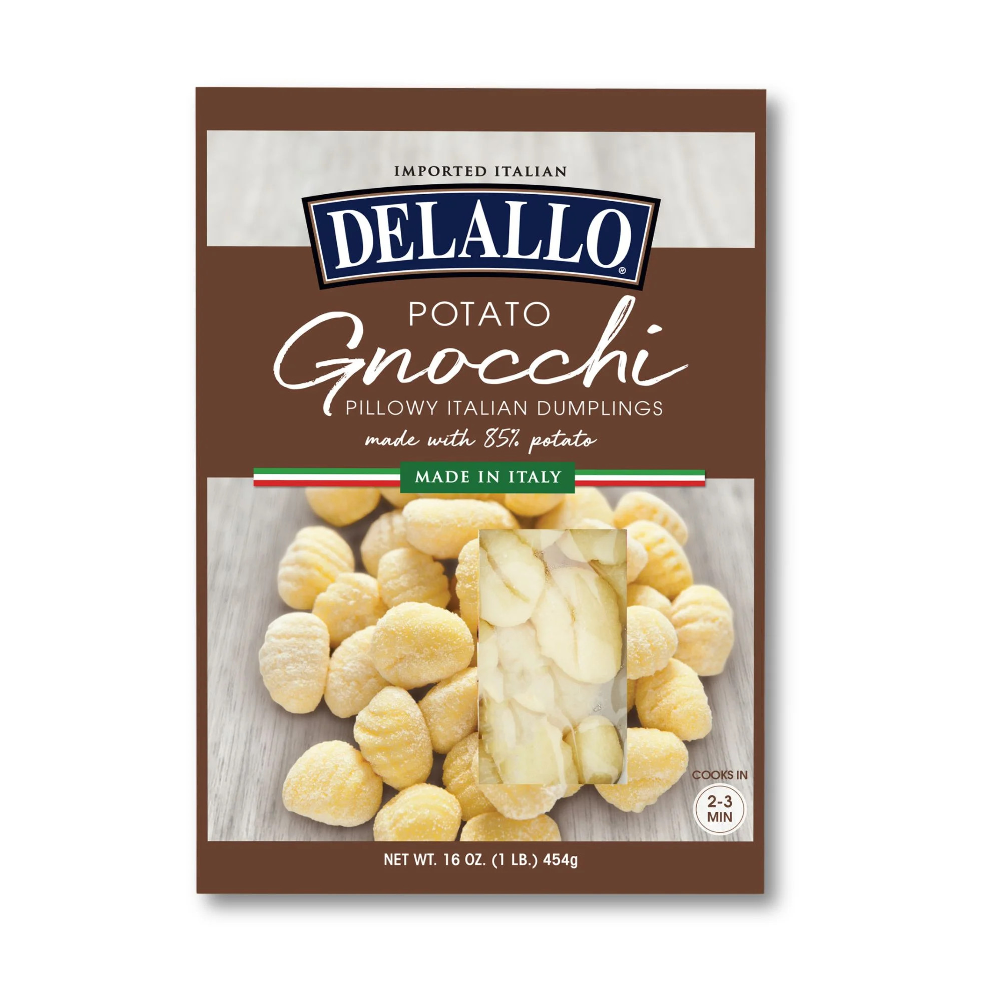 DeLallo Potato Gnocchi Pasta, Made in Italy, Non-GMO, 16 oz Box | Walmart (US)