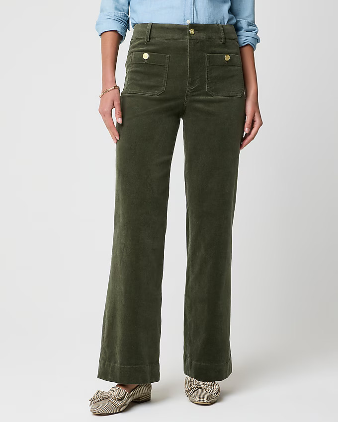 Corduroy Lizzie patch-pocket pant | J.Crew Factory