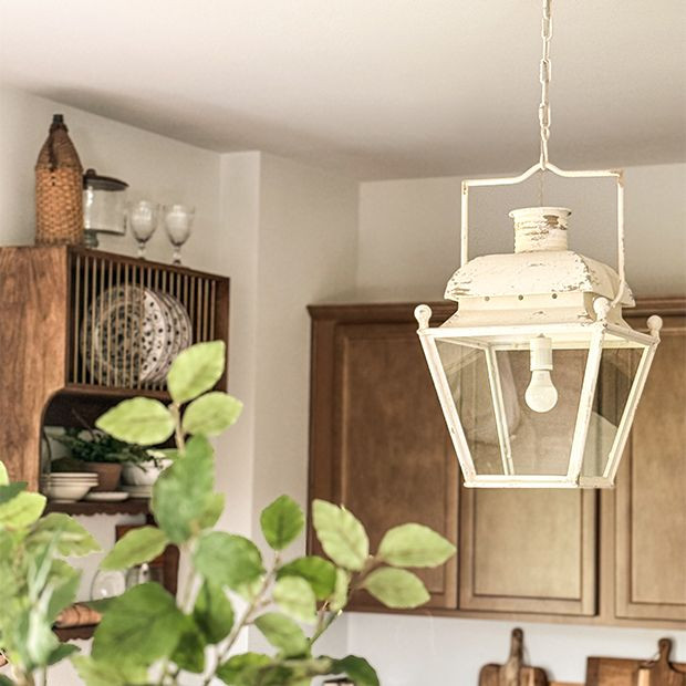 Metal Lantern Style Light | Antique Farm House