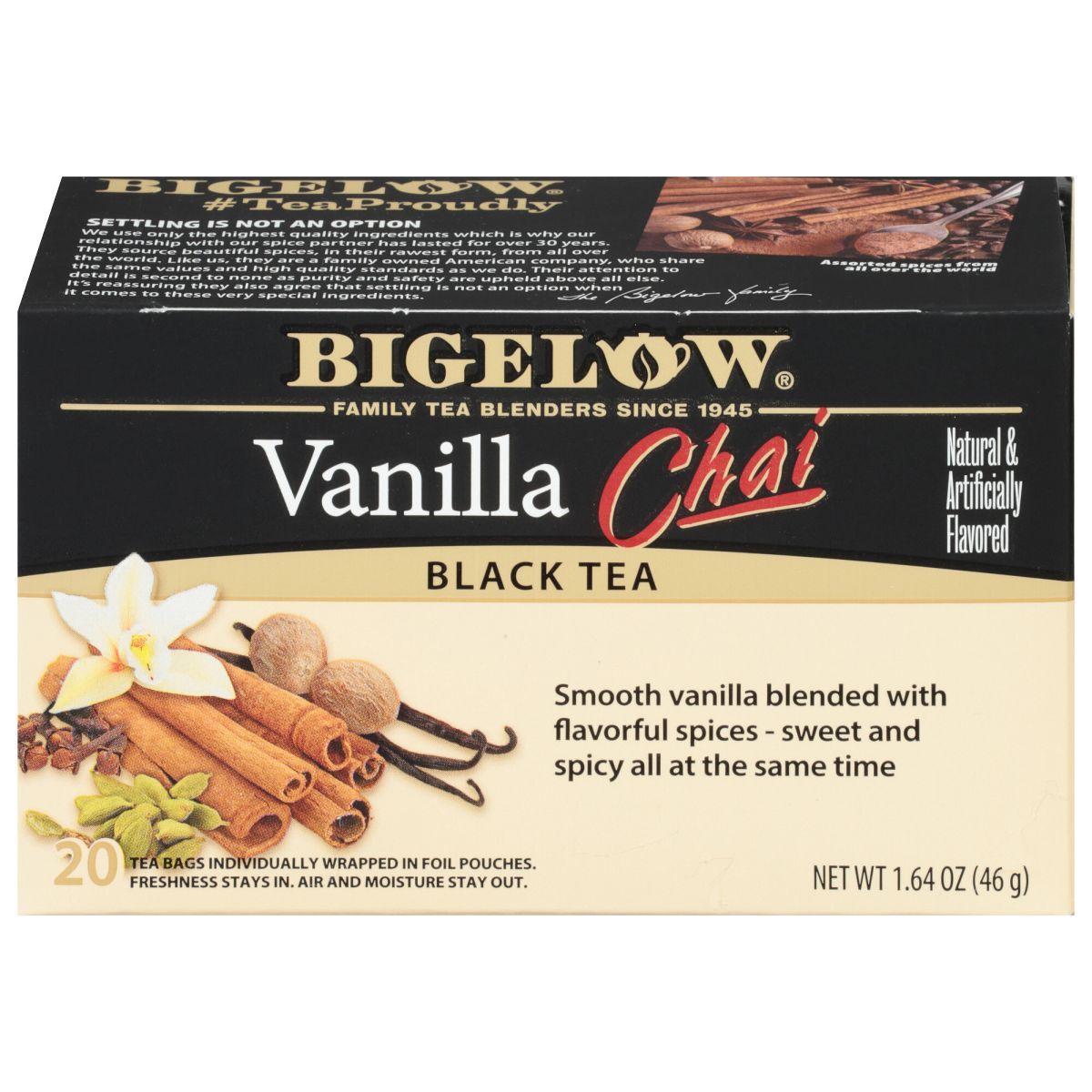 Bigelow Vanilla Chai Black Tea Bags - 20ct | Target