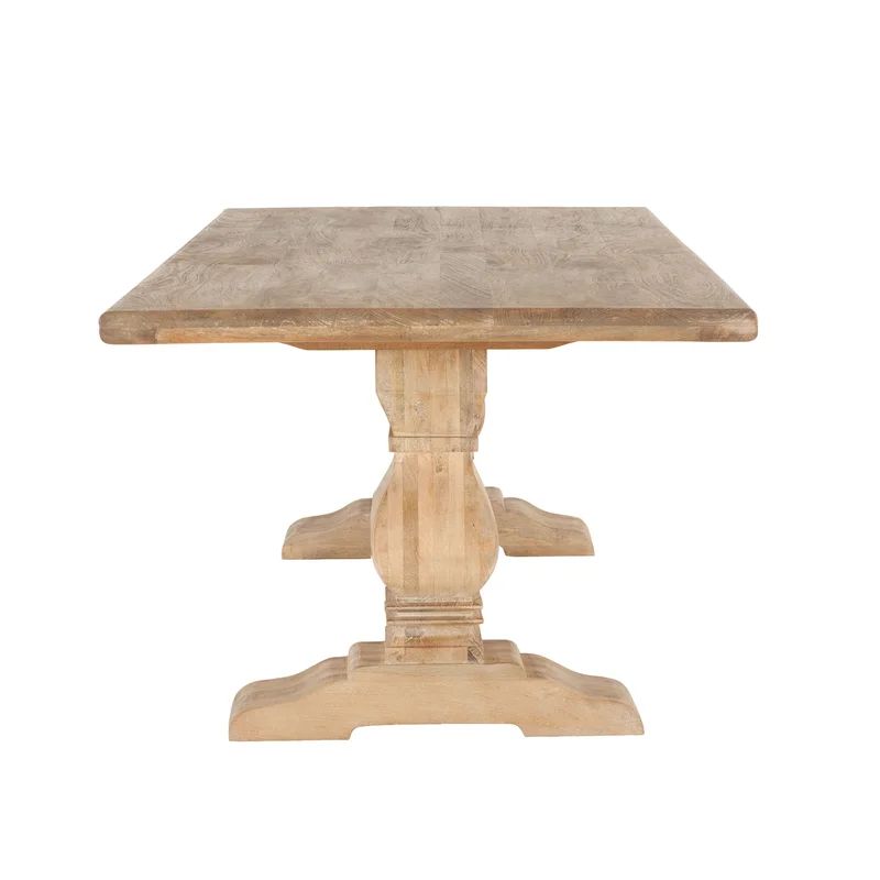 Katharine Mango Solid Wood Trestle Dining Table | Wayfair North America