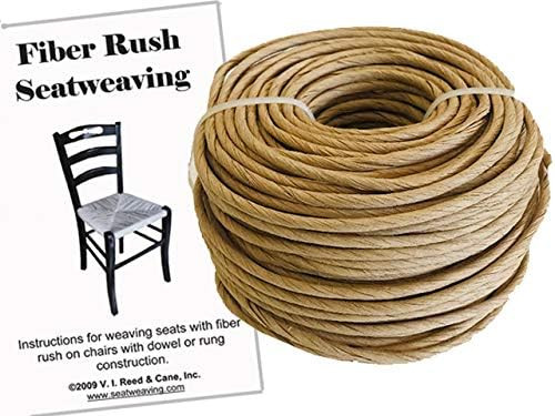 V.I. Reed & Cane, Inc. Fiber Rush KIT 5/32 Kraft Brown with Instruction Booklet | Amazon (US)