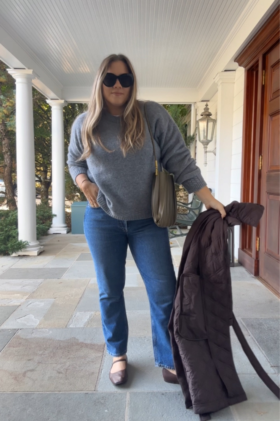 Sweater- wearing large ( my fave fuzzy of the season!) 

Jeans- true to size

Jacket- true to size 

Shoes - sized down 1/2 size 

#LTKxMadewell #LTKSeasonal #LTKHoliday