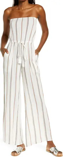 Stripe Swim Cover-Up Jumpsuit | Nordstrom