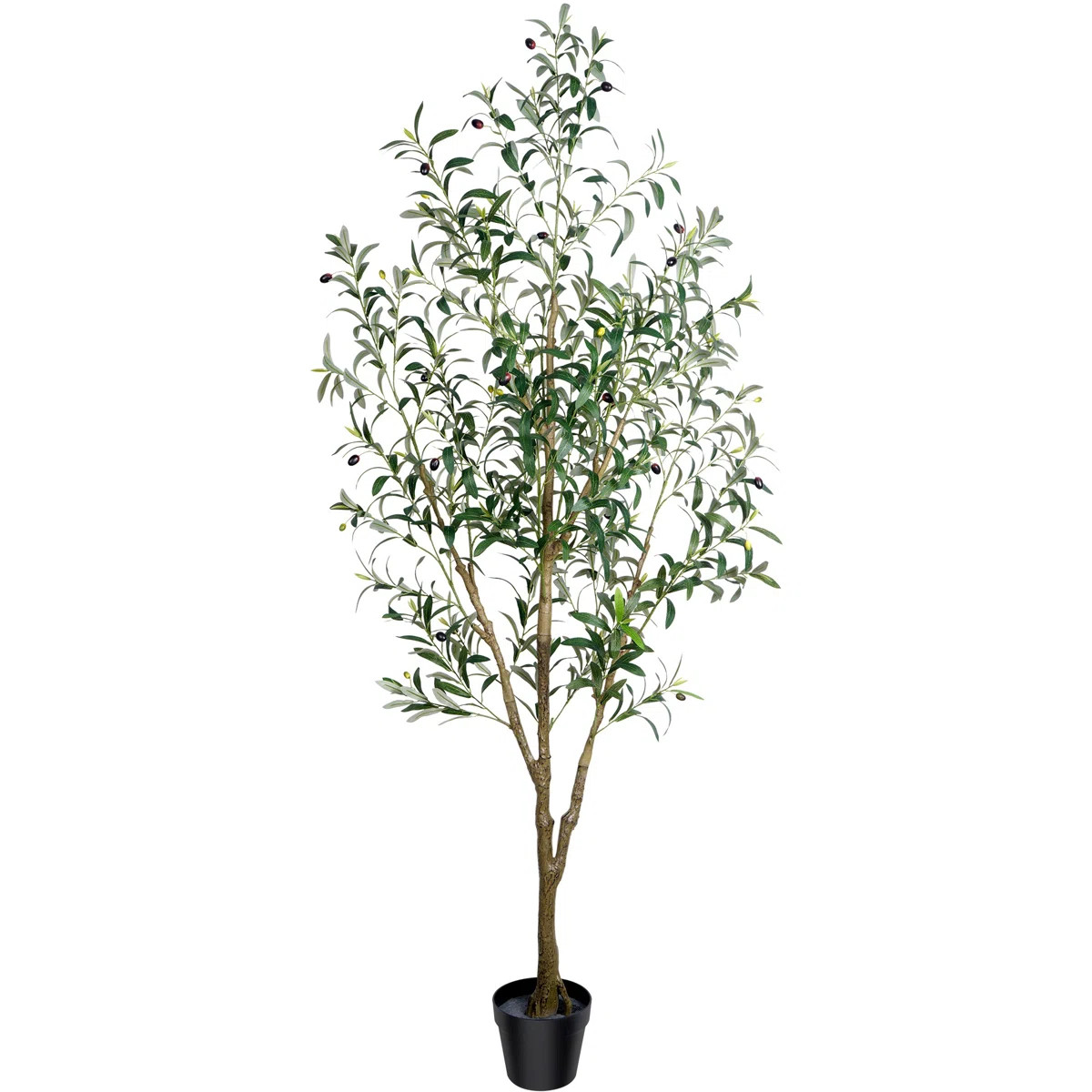 Joss & Main Faux Olive Tree With Fruit And Realistic Leaves For Home Decor & Reviews | Wayfair | Wayfair North America