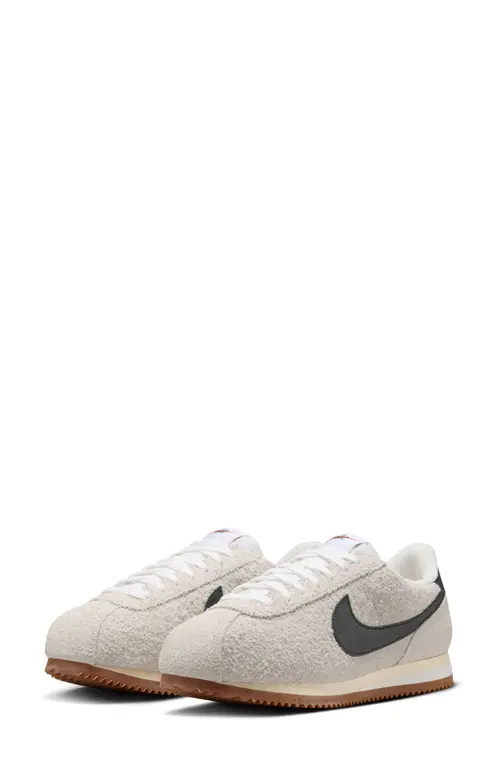 Nike Cortez Vintage Sneaker in White/Black/Muslin/Brown at Nordstrom, Size 9 | Nordstrom