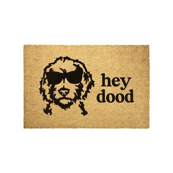 Hey Dood Doormat Funny Goldendoodle Labradoodle Aussiedoodle Bernedoodle Doodle Dog Welcome Mat O... | Etsy (US)