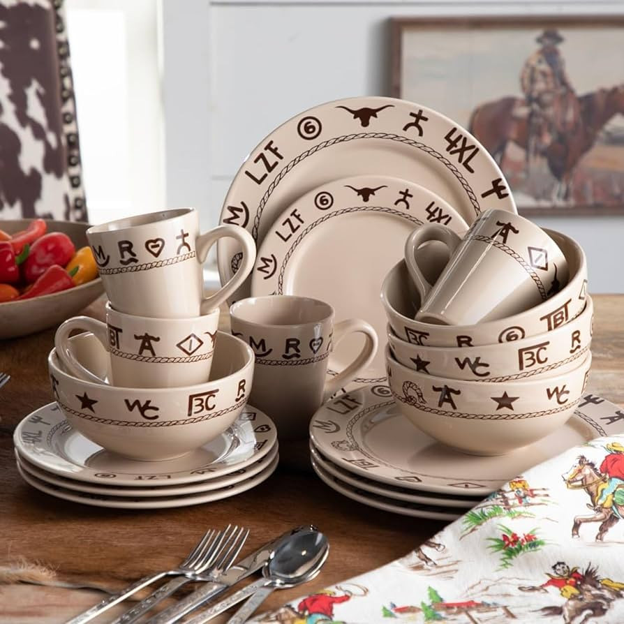 Branded 16 Piece Dinnerware Set | Amazon (US)