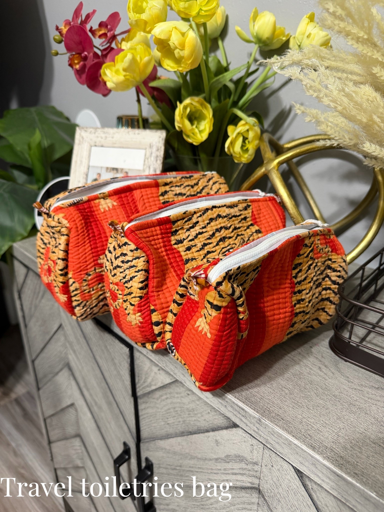 Such cute toiletries bag from Amazon