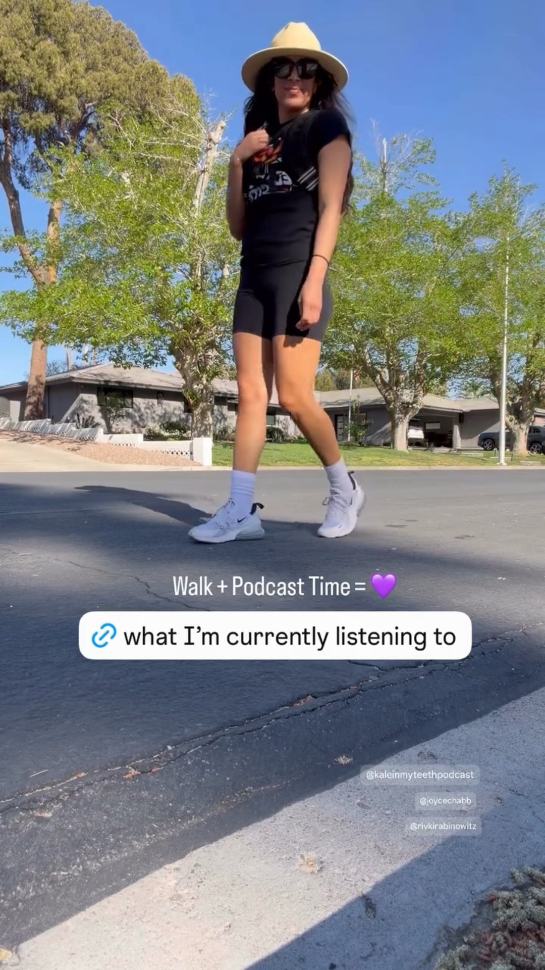 Walk + Podcast Time = 💜