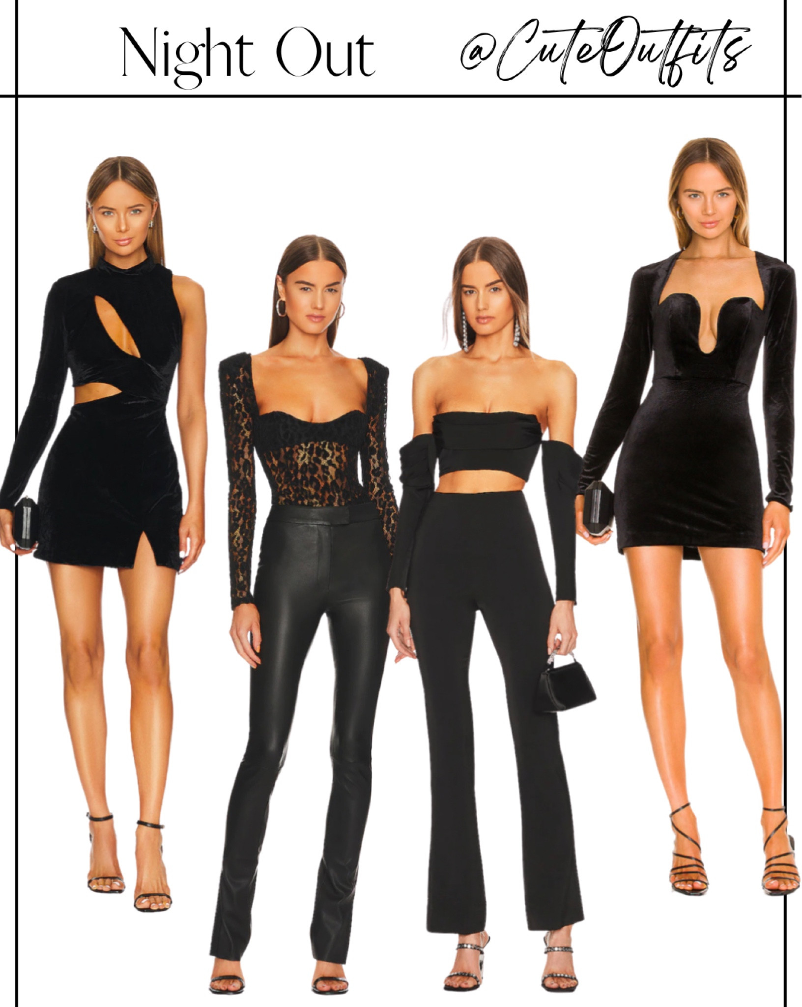 Stella Velour Mini Dress in Black curated on LTK