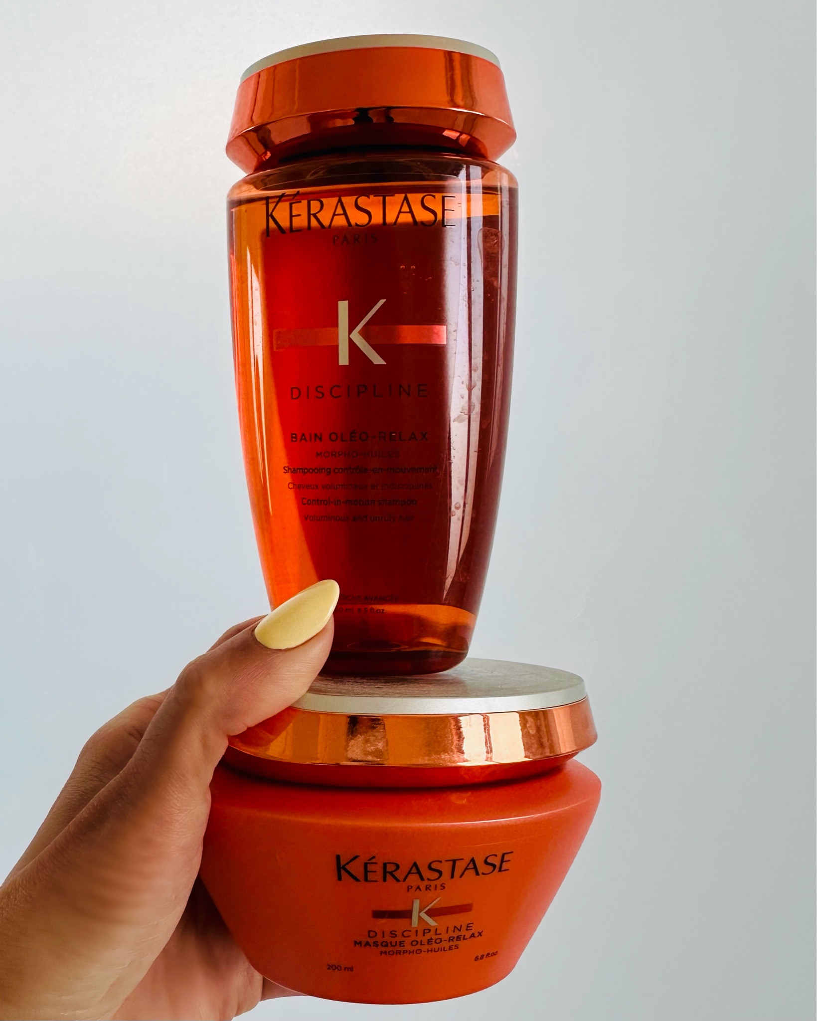 My new DYNAMIC DUO!!!! I’ve been using Kerastase products for years, huge fan of the Discipline Smoothing line (pink bottles) and the Resistance Strengthening line (turquoise bottles). I have thick, curly hair and it is LOVING this set from the Oleo Relax Luxury line!! The softness and shine that I got from one single use was crazy!!  Absolute HAIR MAGIC ✨✨✨✨

#LTKbeauty