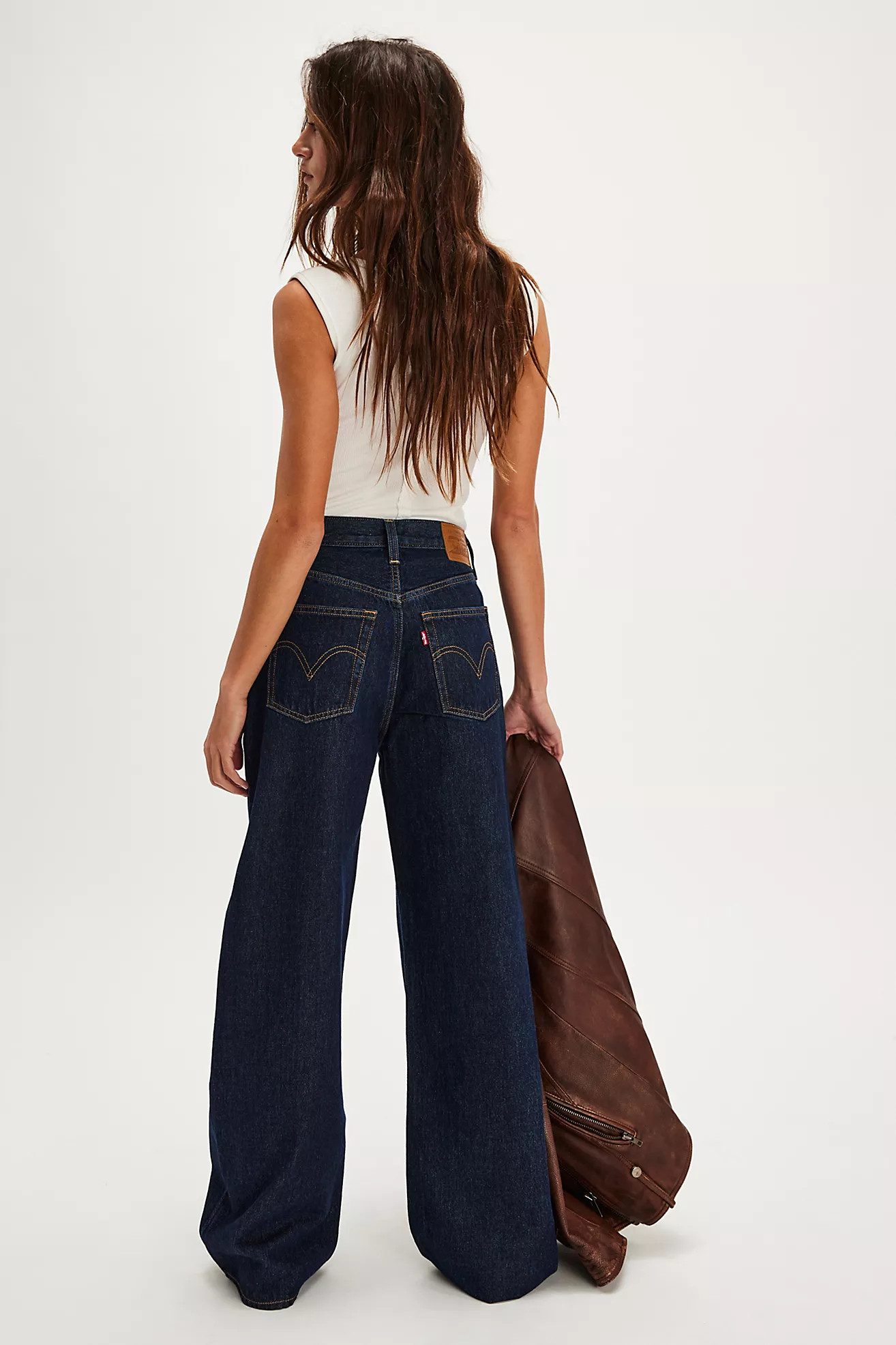 Levi's Ribcage Wide-Leg Jeans | Free People (Global - UK&FR Excluded)