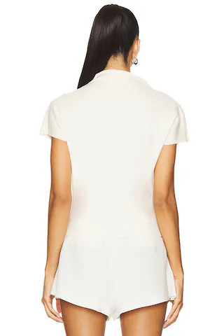 x REVOLVE Walker Draped Top in Cream | Revolve Clothing (Global)