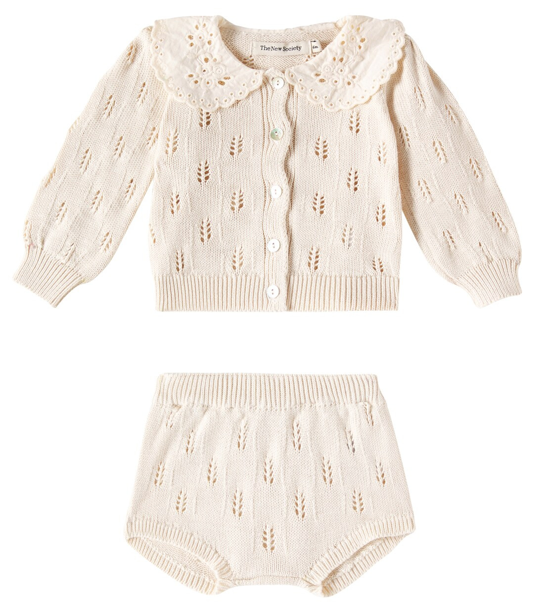 Baby Marina cotton sweater and bloomers set | Mytheresa (US/CA)