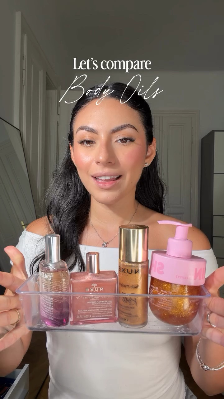 Let’s talk about Body Oils before summer ends ✨ this is what you need to know 👀 
@nuxegermany @shirinbeauty @caudaliefrance 

#bodyoil #makeupartist #summeressentials☀️🌼 #summerbodyready