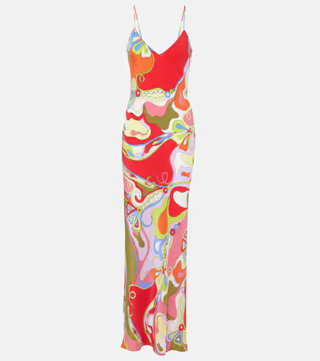 Orchidee silk crêpe de chine maxi dress | Mytheresa (US/CA)