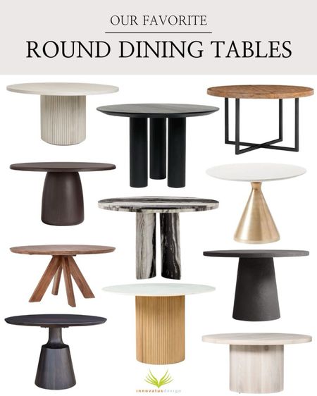 A collection of our top round dining table finds! From beautiful stone pieces to extendable wooden dining tables - this collection has it all!

#LTKfamily #LTKSeasonal #LTKhome